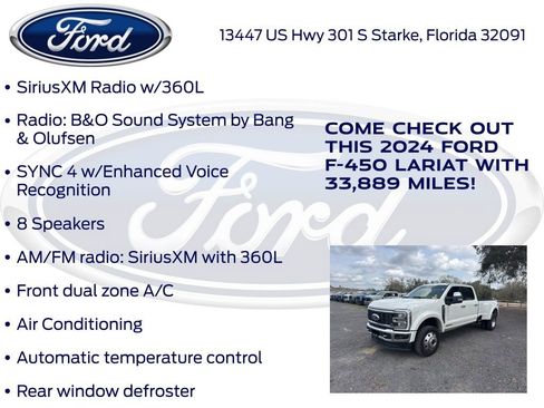 Certified 2024 Ford F450 Lariat w/ Lariat Ultimate Package image 23