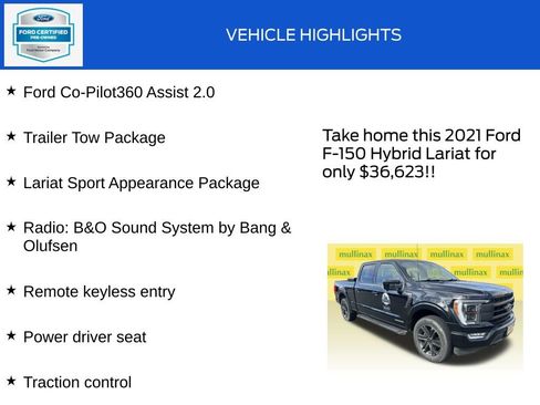 Used 2021 Ford F150 Lariat w/ Equipment Group 502A High image 18