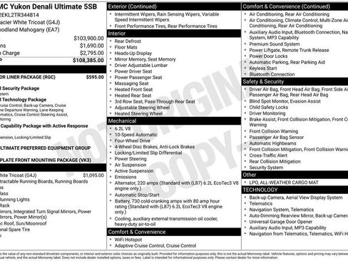 New 2026 GMC Yukon Denali Ultimate w/ LPO, Floor Liner Package AWD/4WD image 26
