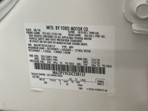 Used 2018 Ford EcoSport Titanium w/ Titanium Cold Weather Package image 36