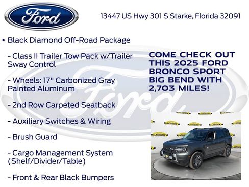 New 2025 Ford Bronco Sport Big Bend AWD/4WD image 15