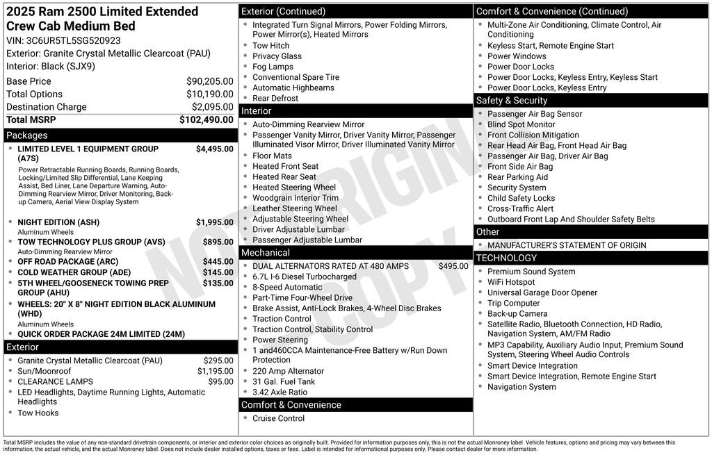 Certified 2025 RAM 2500 Limited AWD/4WD image 42