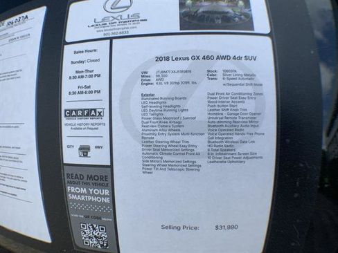 Used 2018 Lexus GX 460 Premium w/ Premium Package AWD/4WD image 27