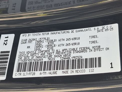 Used 2025 Toyota Tacoma SR5 RWD image 23