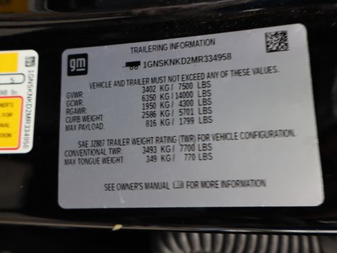 Certified 2021 Chevrolet Tahoe LT AWD/4WD image 41