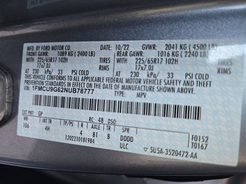 Certified 2022 Ford Escape SE w/ Cold Weather Package image 27