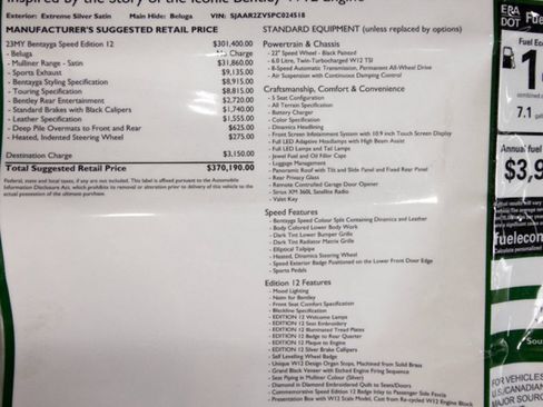 Used 2023 Bentley Bentayga Speed image 87