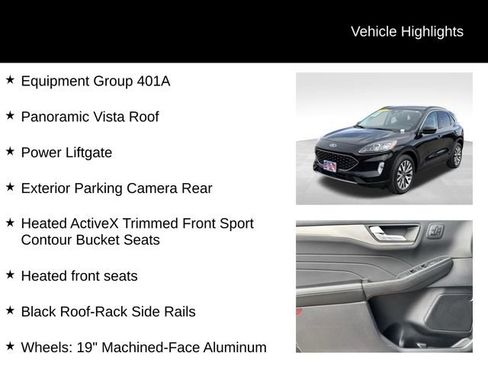 Certified 2022 Ford Escape Titanium w/ Class II Trailer Tow Package image 8