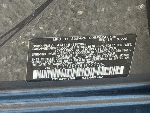 Used 2020 Subaru Crosstrek 2.0i Premium w/ Moonroof Package 2 AWD/4WD image 9