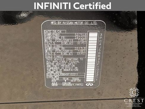 Certified 2025 INFINITI QX50 Luxe image 29