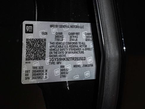 Used 2026 Cadillac Escalade V w/ LPO, ONYX Package AWD/4WD image 46