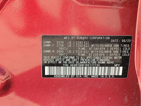 Used 2024 Subaru Outback Limited XT image 19