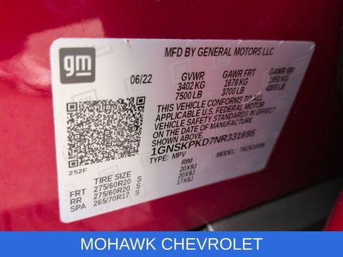 Used 2022 Chevrolet Tahoe Z71 w/ Luxury Package AWD/4WD image 36