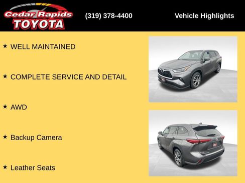 Used 2023 Toyota Highlander XLE w/ Protection Package #3 (TMS) image 8