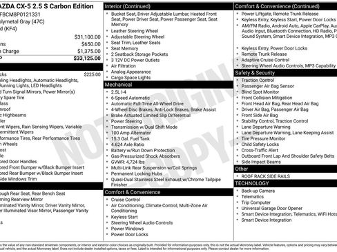 Used 2023 MAZDA CX-5 Carbon Edition AWD/4WD image 6