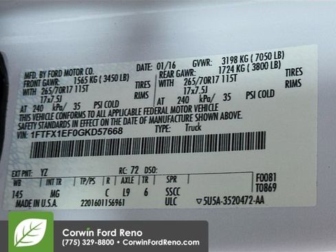 Used 2016 Ford F150 XLT w/ Equipment Group 301A Mid image 30