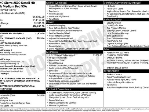 Used 2020 GMC Sierra 2500 Denali w/ Denali Ultimate Package AWD/4WD image 6