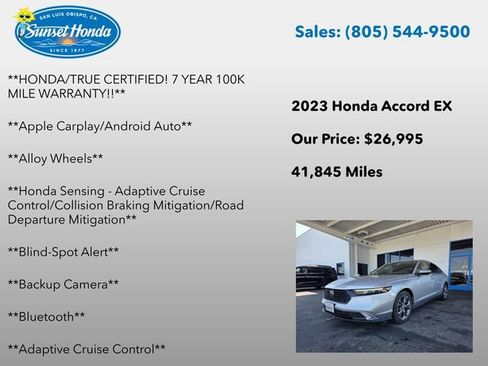 Used 2023 Honda Accord EX image 6