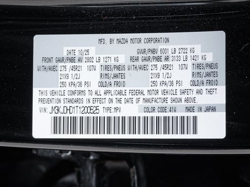Certified 2026 MAZDA CX-70 3.3 Turbo w/ Premium Package AWD/4WD image 39