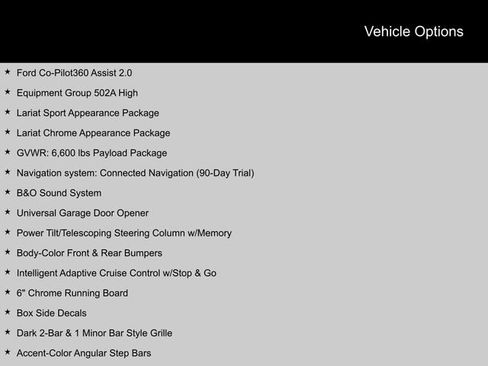 Used 2021 Ford F150 Lariat w/ Equipment Group 502A High image 2