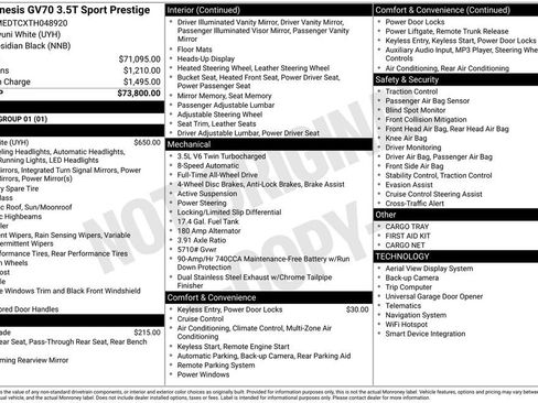 New 2026 Genesis GV70 3.5T Sport Prestige image 9