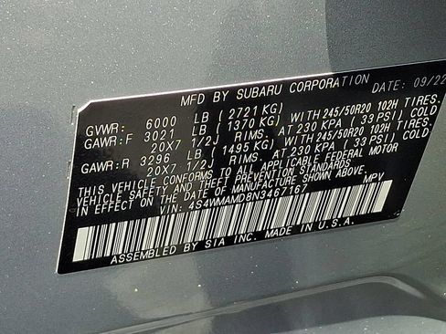 Used 2022 Subaru Ascent Limited AWD/4WD image 27
