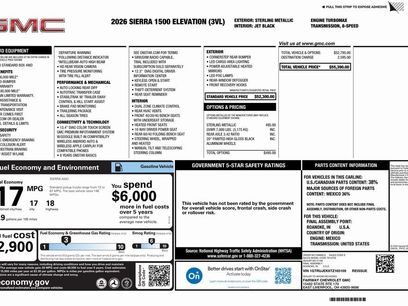 New 2026 GMC Sierra 1500 Elevation