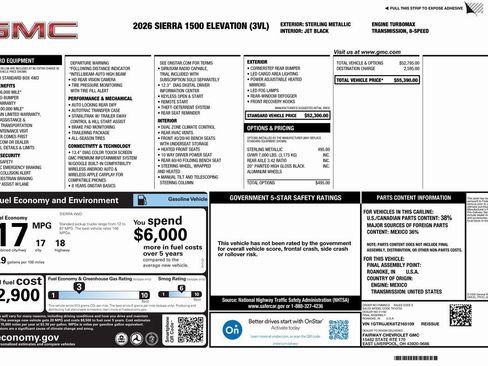 New 2026 GMC Sierra 1500 Elevation image 4