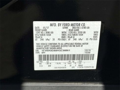 Used 2017 Ford Explorer XLT w/ Equipment Group 202A image 28