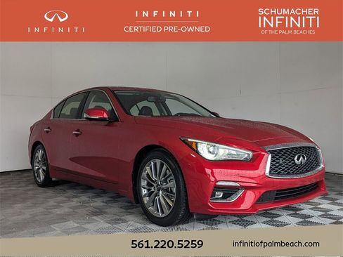Used 2022 INFINITI Q50 Luxe w/ Cargo Package image 1