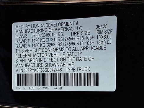 Used 2025 Honda Ridgeline RTL image 28