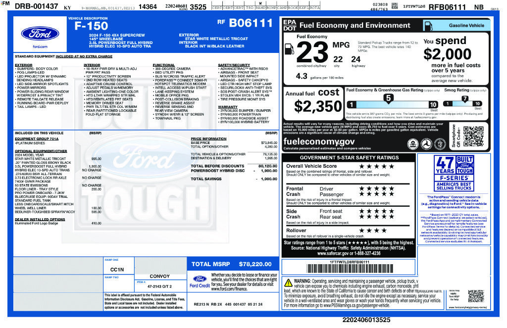 Used 2024 Ford F150 Platinum AWD/4WD image 31