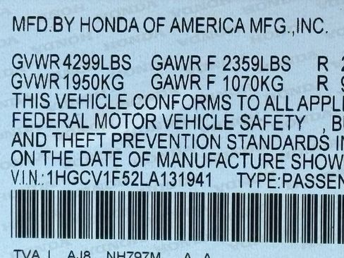 Used 2020 Honda Accord EX-L image 52