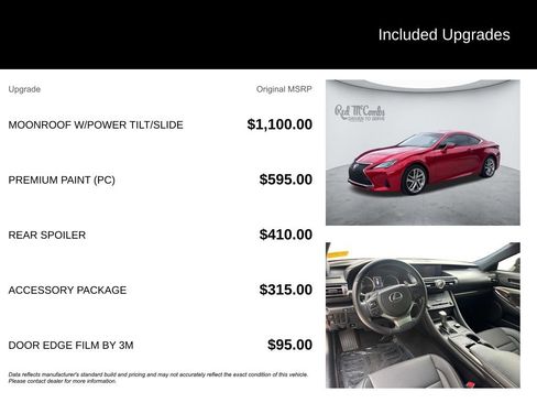 Used 2022 Lexus RC 300 w/ Accessory Package RWD image 5