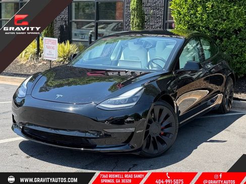 Used 2022 Tesla Model 3 Performance AWD/4WD image 1