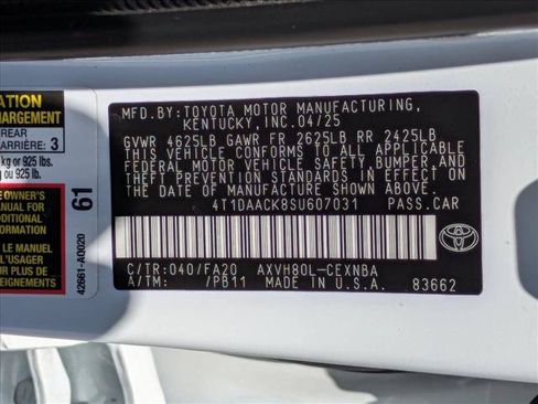 Certified 2025 Toyota Camry LE w/ Convenience Package FWD image 24