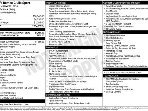 Used 2019 Alfa Romeo Giulia w/ Quick Order Package 22K Sport image 6