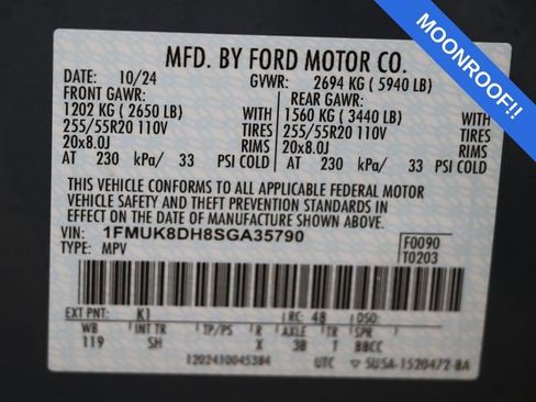 Used 2025 Ford Explorer Active w/ Active Comfort Package AWD/4WD image 32
