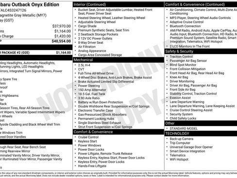 Used 2025 Subaru Outback Onyx Edition w/ Popular Package #2 image 18