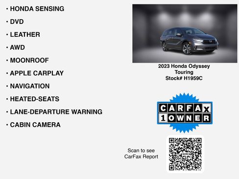 Used 2023 Honda Odyssey Touring image 7