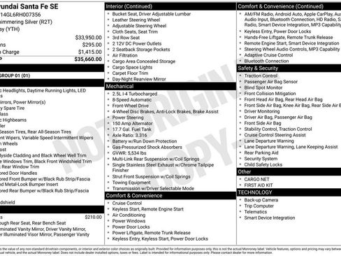 Certified 2024 Hyundai Santa Fe SE FWD image 24