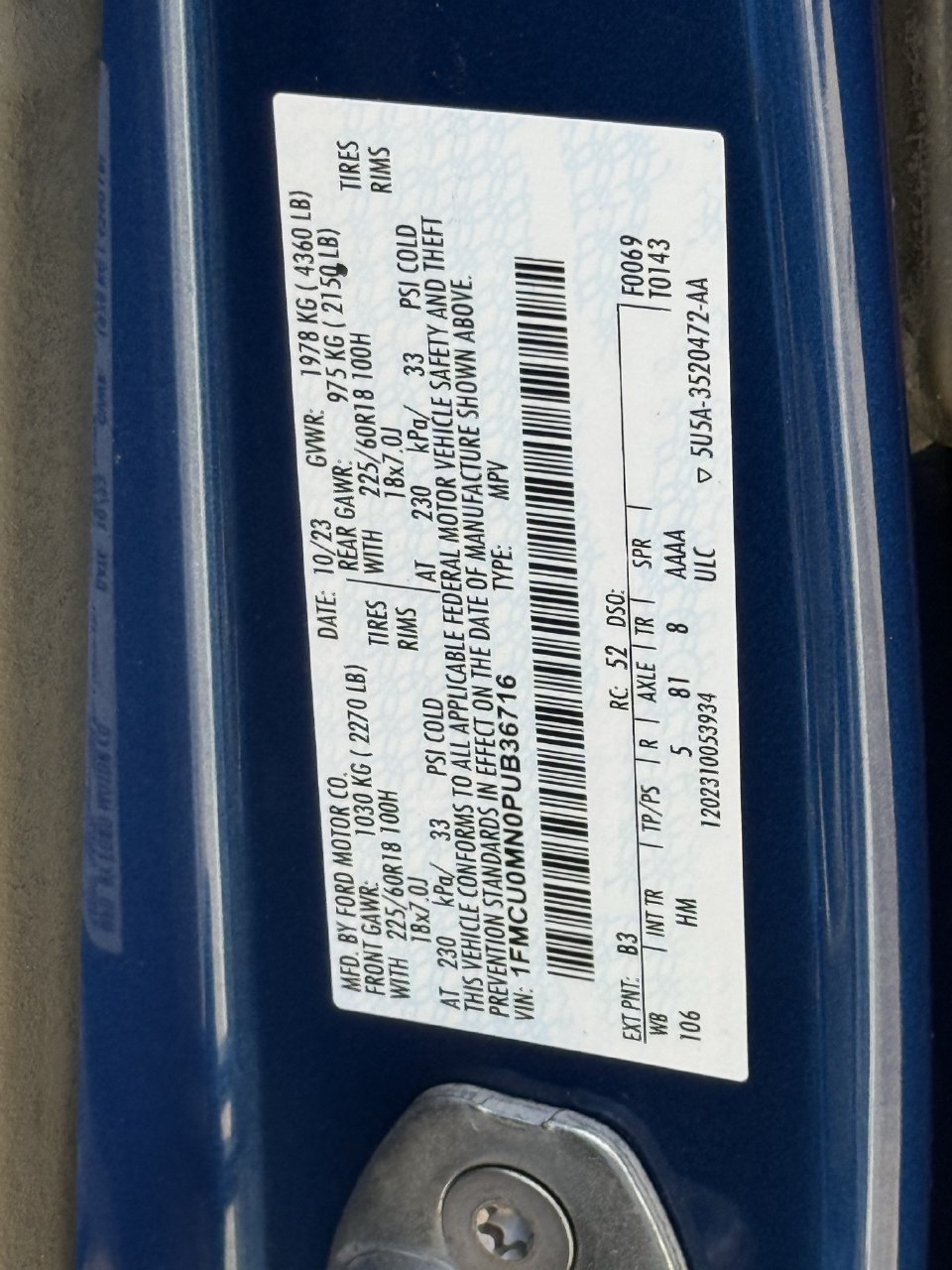 Certified 2023 Ford Escape ST-Line w/ Tech Pack #1 FWD image 28