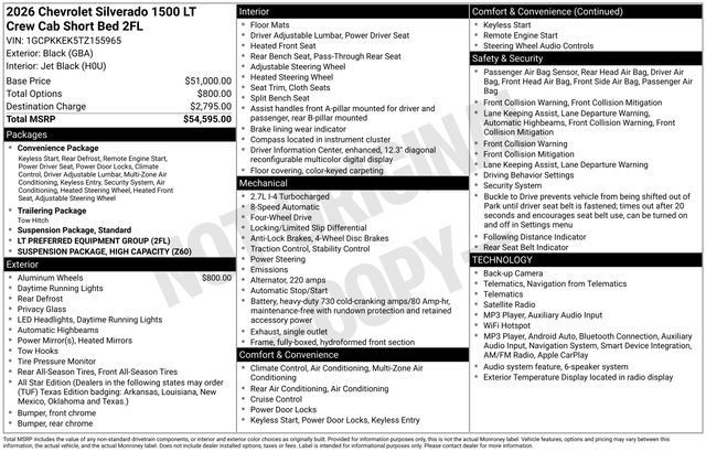 Certified 2026 Chevrolet Silverado 1500 LT AWD/4WD image 23