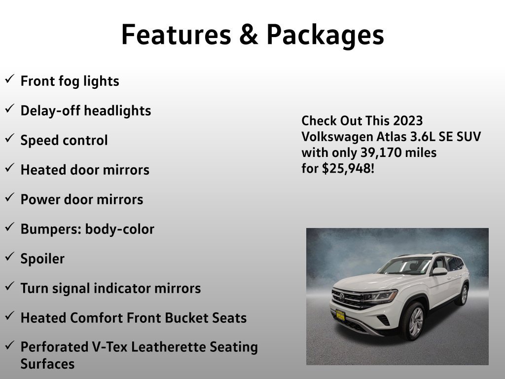Used 2023 Volkswagen Atlas SE AWD/4WD image 12