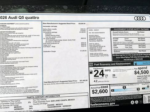 New 2026 Audi Q5 Premium image 16