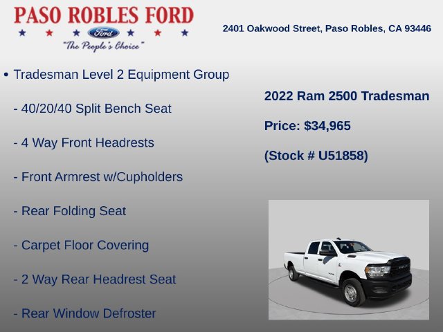 Used 2022 RAM 2500 Tradesman AWD/4WD image 6
