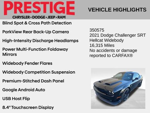 Used 2021 Dodge Challenger SRT Hellcat image 6