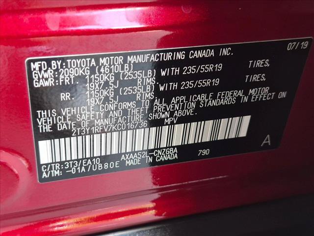 Used 2019 Toyota RAV4 Limited w/ Cold Weather Package FWD image 22