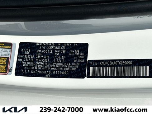 New 2026 Kia Carnival EX FWD image 43