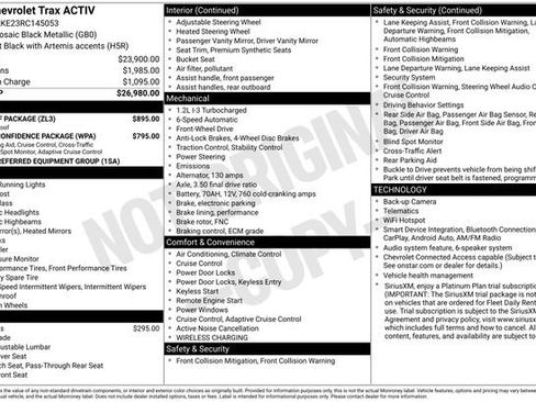 Used 2024 Chevrolet Trax ACTIV w/ Sunroof Package FWD image 43